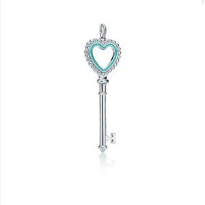 Tiffany & Co. Beaded Heart Key Pendant